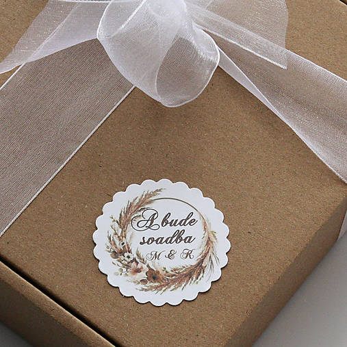 Etikety na flaše boho