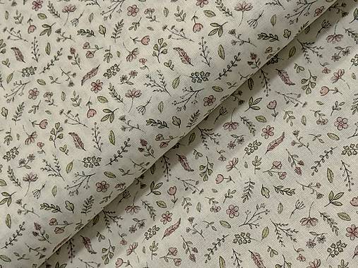 100% BAVLNA / JEMNY VZOR NA BIELEJ