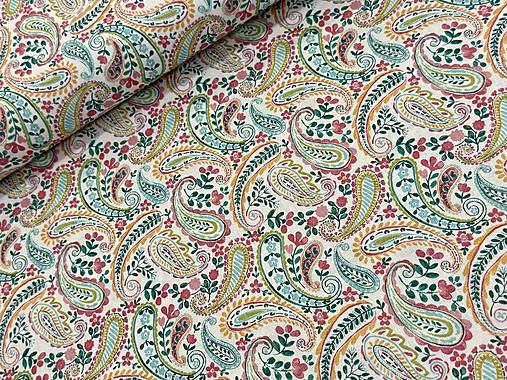 100% BAVLNA / KAŠMÍROVÝ VZIOR