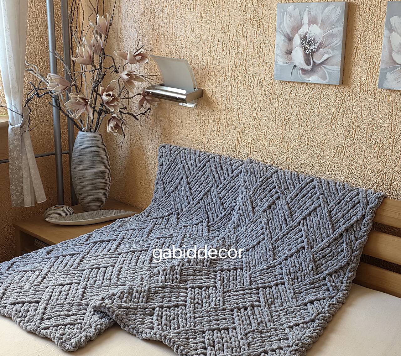 Jemnučká a ľahká deka z priadze alize puffy -  šedá/sivá