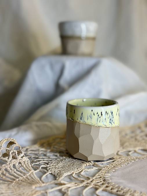 Espresso hrnček Raw Gem Lime Speckle