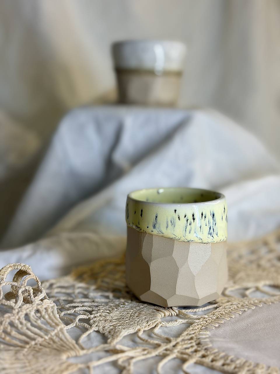 Espresso hrnček Raw Gem Lime Speckle