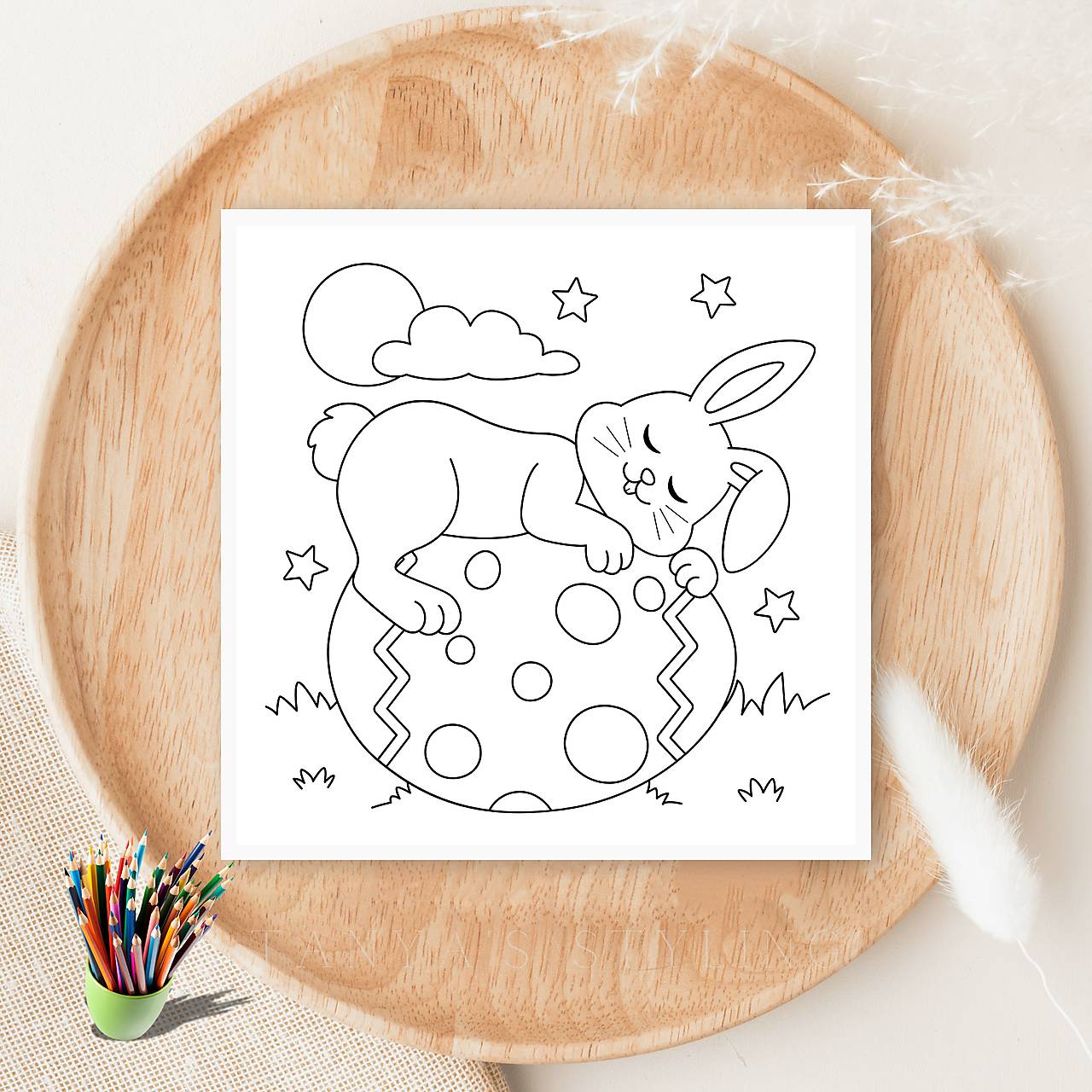 Veľkonočná pohľadnica – vymaľuj si jarné prianie