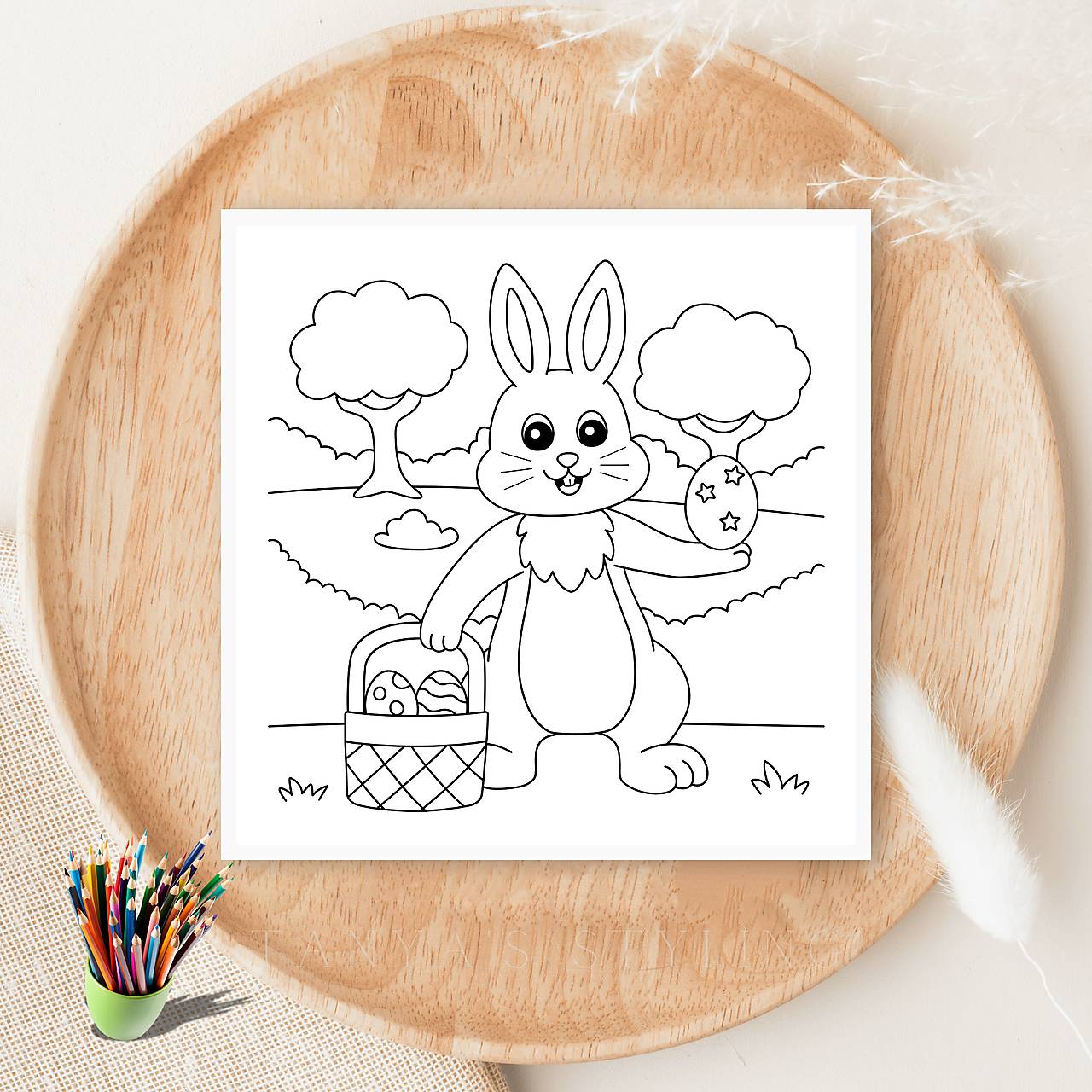 Veľkonočná pohľadnica – vymaľuj si jarné prianie