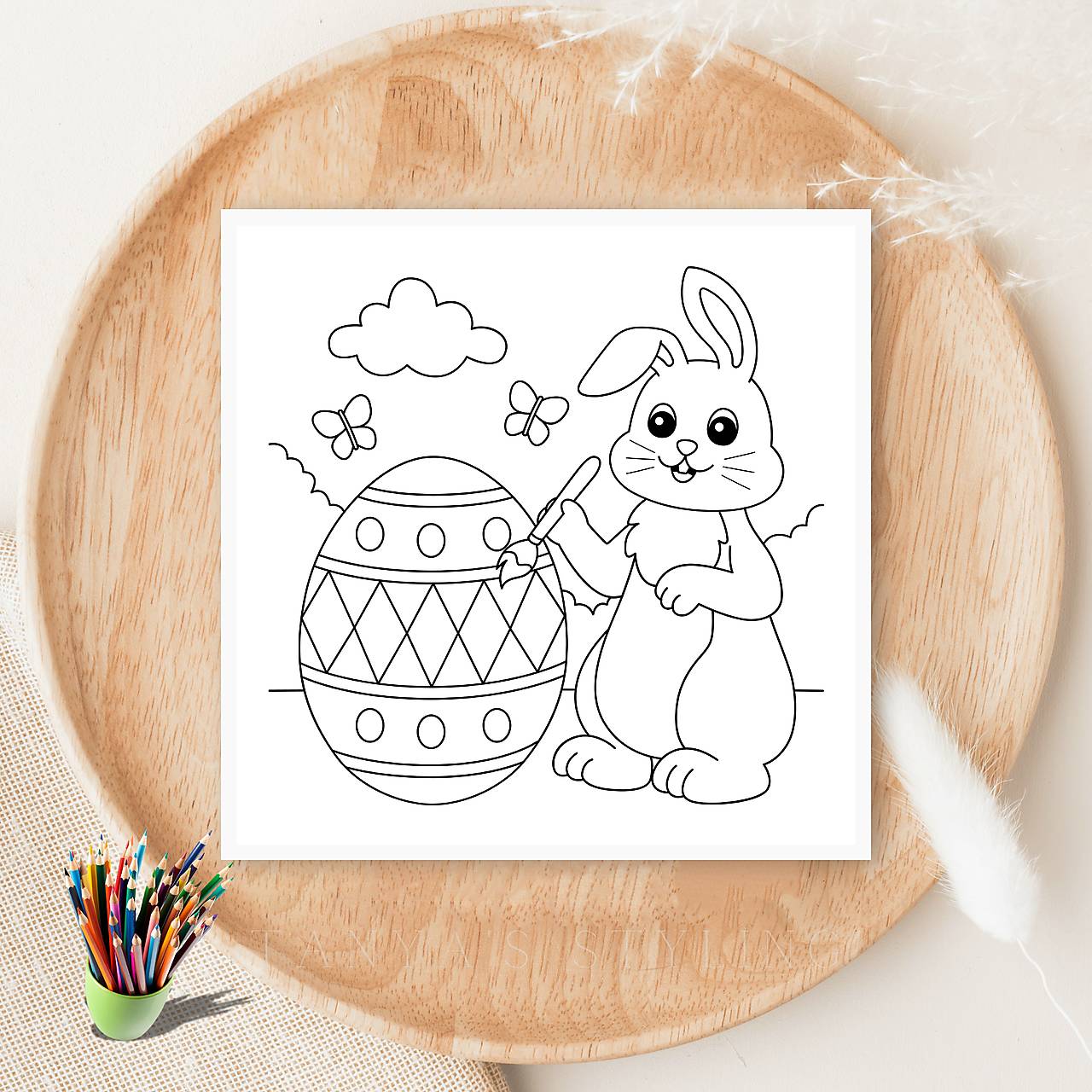 Veľkonočná pohľadnica – vymaľuj si jarné prianie