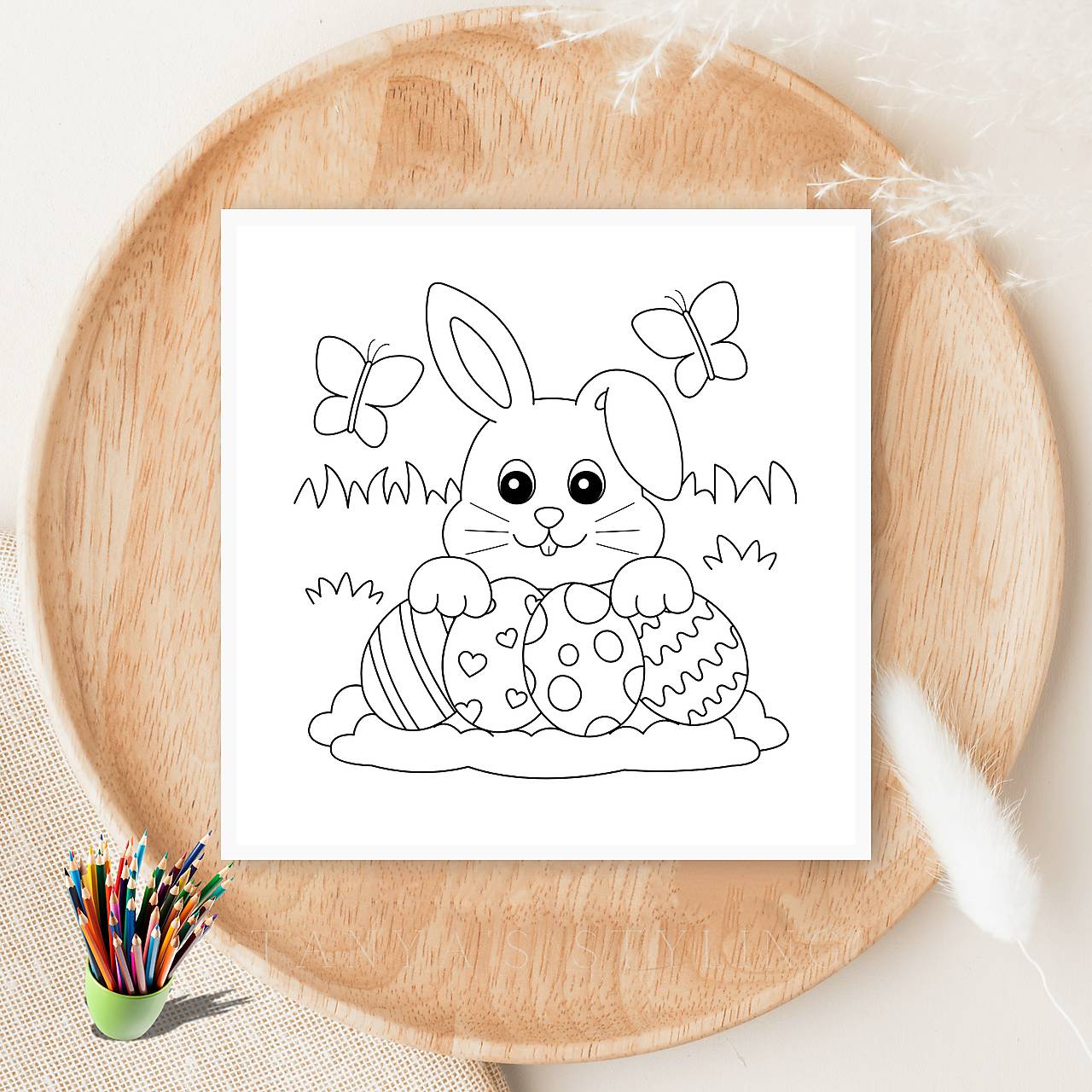 Veľkonočná pohľadnica – vymaľuj si jarné prianie