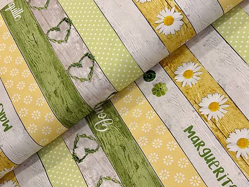 100% BAVLNA / MARGARETKY V PÁSOCH