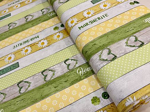 100% BAVLNA / MARGARETKY V PÁSOCH