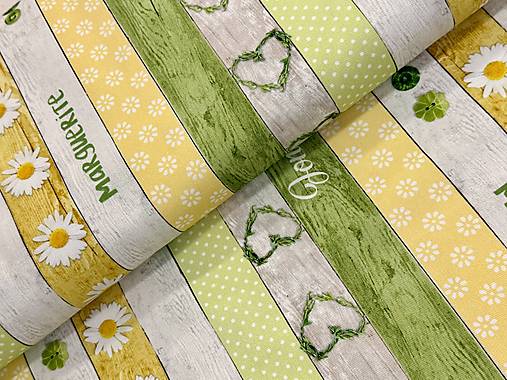 100% BAVLNA / MARGARETKY V PÁSOCH