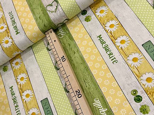 100% BAVLNA / MARGARETKY V PÁSOCH