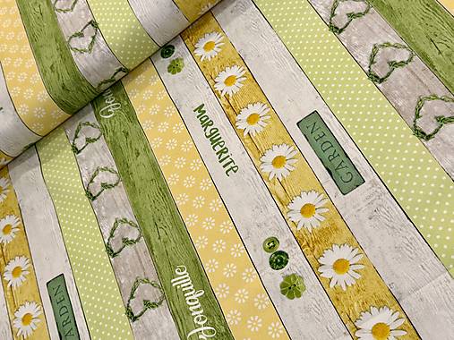 100% BAVLNA / MARGARETKY V PÁSOCH