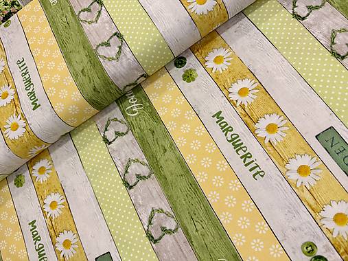 100% BAVLNA / MARGARETKY V PÁSOCH