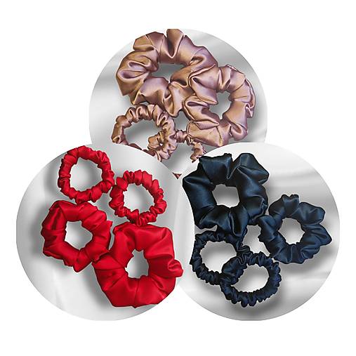 4-dielna sada gumičiek z pravého hodvábu SilkByAG