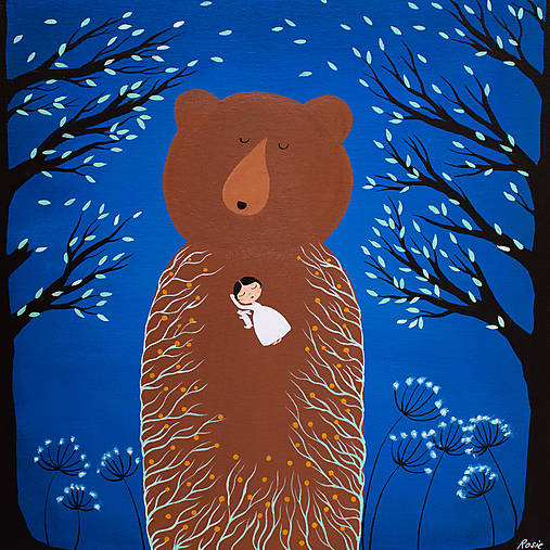 Prišla jar, macko, Giclée art print 30x36