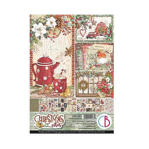 Papier - Ciao Bella scrapook papier  A4 Christmas Vibes - 18236804_