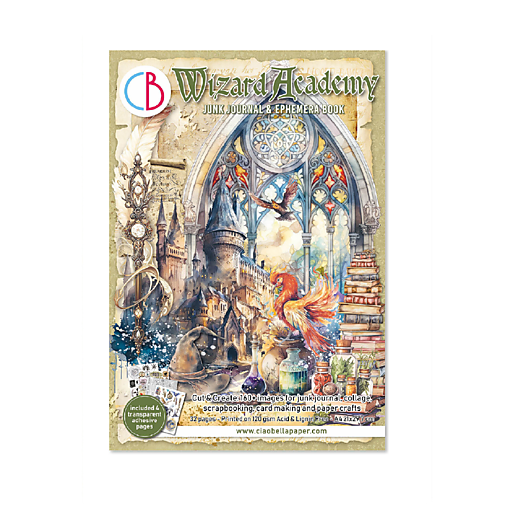 Papier - Junk journal zošit Wizard Academy - 18236926_