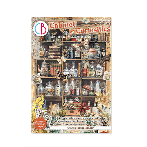 Papier - Junk journal zošit Cabinet of Curiosities - 18236985_