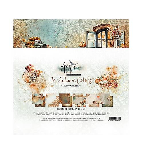 Papier - Scrapbook papier 8x8 In Autumn Colors - 18237300_
