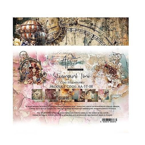 Papier - Scrapbook papier 8x8 Steampunk Time - 18237370_