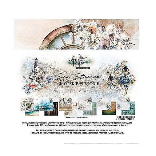 Papier - Scrapbook papier 8x8 Sea Stories - 18237521_