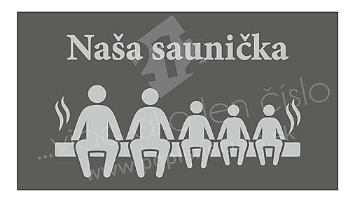 Tabuľky - Tabuľka do sauny - produkt na želanie - 18236494_