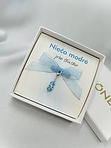 Iné doplnky - MINI PRÍVESOK NIEČO MODRÉHO – Aquamarine - 18236565_