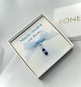 Iné doplnky - MINI PRÍVESOK NIEČO MODRÉHO – Capri Blue - 18236575_