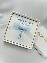 Iné doplnky - MINI PRÍVESOK NIEČO MODRÉHO – Light Sapphire OPAL - 18236604_