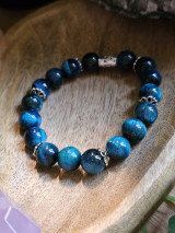 Náramky - Náramok z modrého tigrieho oka | dámsky aj pánsky minerálny náramok (Náramok z modrého tigrieho oka | P19) - 18236680_