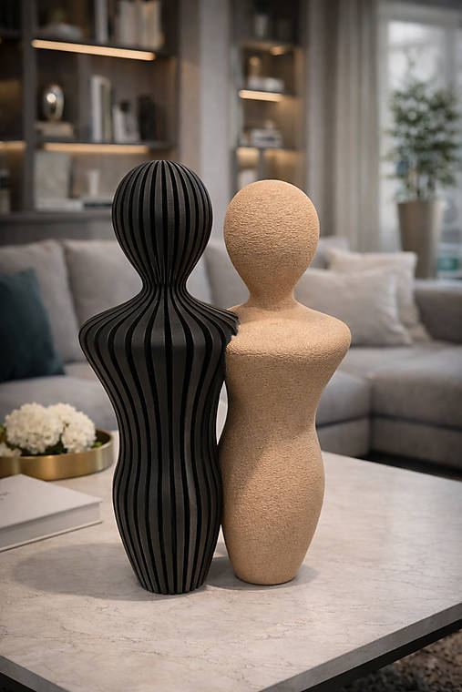Minimalistické sošky – rodina / pár