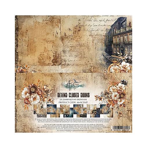 Papier - Scrapbook papier 12x12 Behind closed doors - 18239056_
