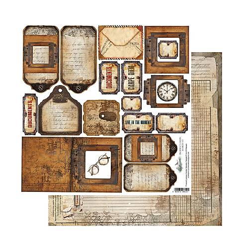 Papier - Scrapbook papier 12x12 AA-BCD-13 - 18239124_
