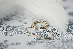 Náušnice - Zlatá ear cuff záušnica - Melody - 18240437_