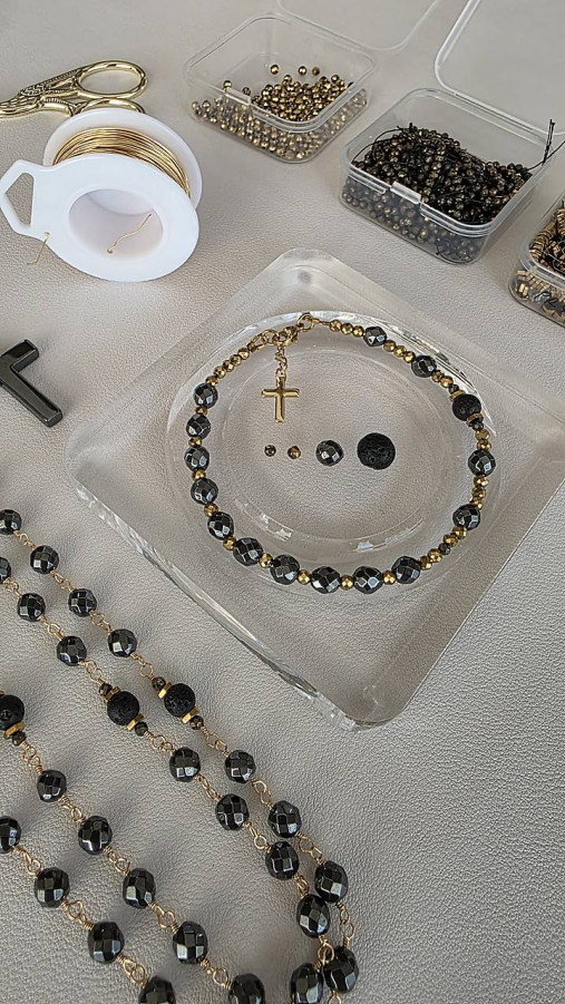 Pánsky radostný ruženec HEMATIT