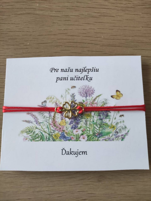 Náramok pre pani učiteľku