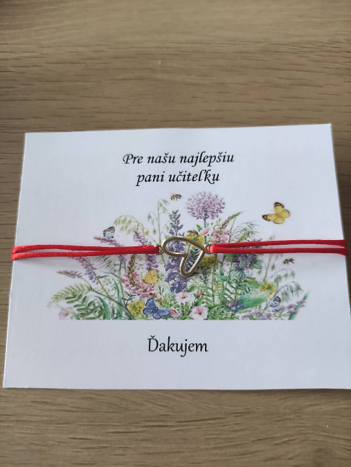 Náramok pre pani učiteľku