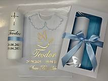 Detské oblečenie - Krstná košieľka, Krstná svieca alebo Set ku krstu - 18238472_