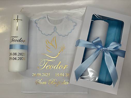 Krstná košieľka, Krstná svieca alebo Set ku krstu