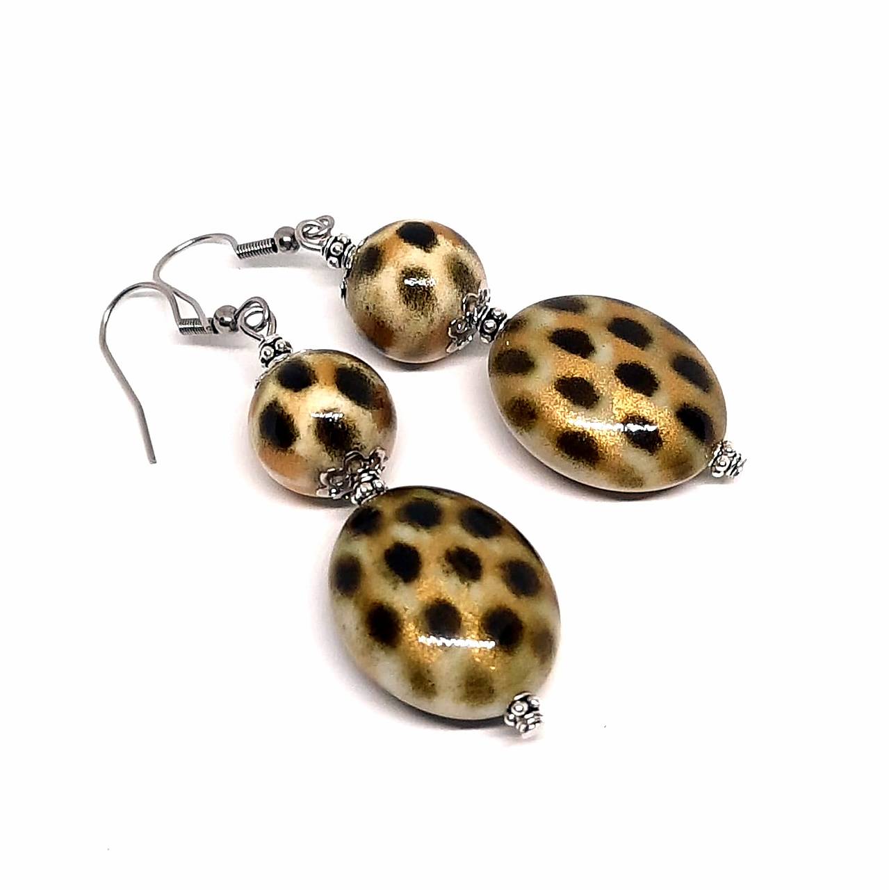 Náušnice čierne MACHUĽKY