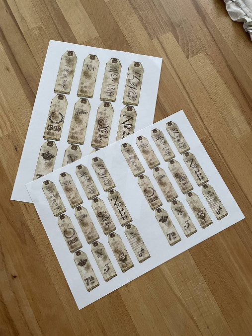 Papier - Sada papierovych etiketiek „Vintage“ - 18241028_
