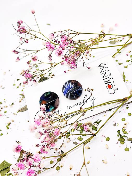 Jedinečné sklenené náušnice "ERIKA"  – malé umelecké dielo