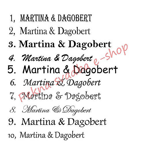 Etikety na výslužky