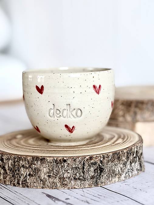 Dotty Love - pohárik cappuccino dedko (200ml, bez uška)