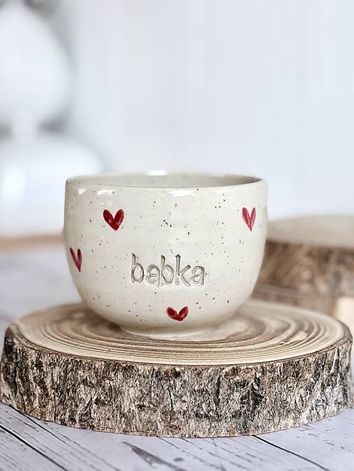 Dotty Love - pohárik cappuccino babka(200ml, bez uška)