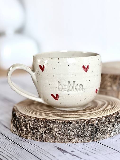 Dotty Love - šálka cappuccino babka(200ml, bez uška)