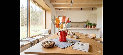 Dekorácie - Vajíčko-drevená dekorácia - 18242397_