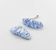 Ozdoby do vlasov - Spona do vlasov scrunchie svetlo modrá 8 cm - 18242558_