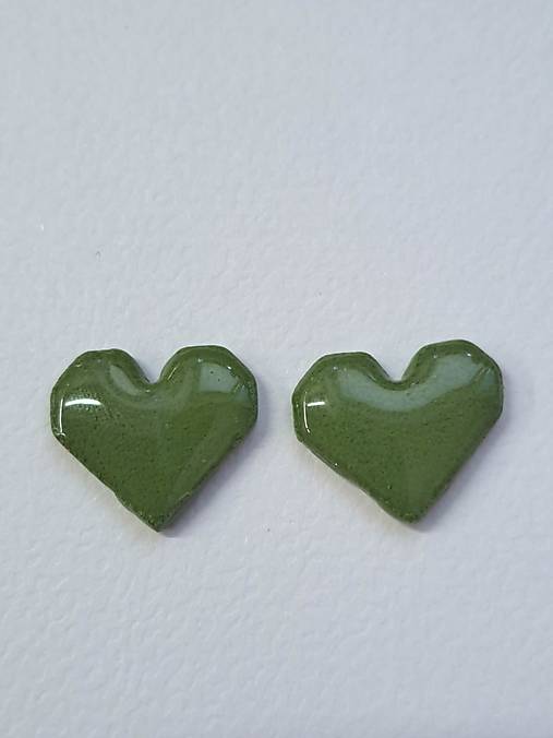 Napichovacie náušnice srdiečka