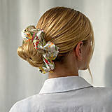 Ozdoby do vlasov - Scrunchie TROPICA // gumička do vlasov s autorskou potlačou - 18241520_