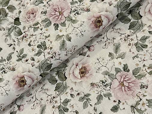 100% BAVLNA / KVETINKY PASTELOVE